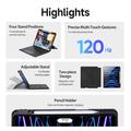 iPad Air 13 2026/2025/2024 Dux Ducis DK Bluetooth-tastaturveske - svart
