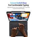 iPad Air 13 2026/2025/2024 Dux Ducis DK Bluetooth-tastaturveske - svart