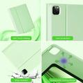 iPad Air 13 2026/2025/2024/iPad Pro 12.9 2022/2021/2020/2018 Bluetooth-tastaturveske - Matcha grønn