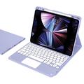 iPad Air 13 2026/2025/2024/iPad Pro 12.9 2022/2021/2020/2018 Bluetooth-tastaturveske (Åpen Emballasje - Tilfredsstillende) - Lilla