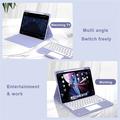iPad Air 13 2026/2025/2024/iPad Pro 12.9 2022/2021/2020/2018 Bluetooth-tastaturveske - Lilla