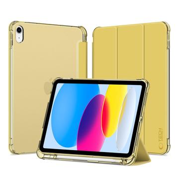 iPad 2022/2025 Tech-Protect SmartCase Pen Hybrid Tri-Fold Folio-deksel - Krystallgul