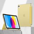iPad 2022/2025 Tech-Protect SmartCase Pen Hybrid Tri-Fold Folio-deksel - Krystallgul