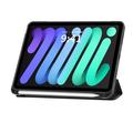 iPad Mini 2021/2024 Tech-Protect SmartCase Pen Tri-Fold Folio-deksel - svart