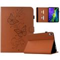 iPad Mini (2026) Butterfly Smart Folio-etui med kortlommer - brun