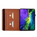 iPad Mini (2026) Butterfly Smart Folio-etui med kortlommer - brun