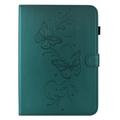 iPad Mini (2026) Butterfly Smart Folio-etui med kortlommer - grønn