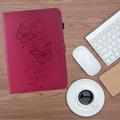iPad Mini (2026) Butterfly Smart Folio-etui med kortlommer - Sterk rosa