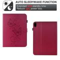 iPad Mini (2026) Butterfly Smart Folio-etui med kortlommer - Sterk rosa