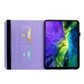 iPad Mini (2026) Butterfly Smart Folio-etui med kortlommer - Lilla