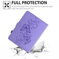 iPad Mini (2026) Butterfly Smart Folio-etui med kortlommer - Lilla