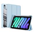 iPad Mini (2026) Dux Ducis Toby Tri-Fold Smart Folio-etui - Baby Blå