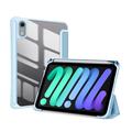 iPad Mini (2026) Dux Ducis Toby Tri-Fold Smart Folio-etui - Baby Blå