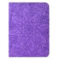 iPad Mini (2026) Mandala 360 roterende folioetui - lilla
