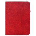 iPad Mini (2026) Mandala 360 roterende folioetui - rød