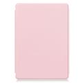 iPad Pro 11 2024/2025 360-graders roterende smartveske med Bluetooth-tastatur - rosa