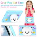 iPad Pro 11 2024/2025 Søt katt Hybrid-etui med kickstand