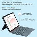 iPad Pro 11 2024/2025 K07 Magnetisk læretui med tastatur og berøringsplate - svart