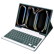 iPad Pro 11 2024/2025 Etui med Bluetooth-tastatur - Mørkegrønn
