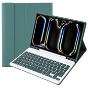 iPad Pro 11 2024/2025 Etui med Bluetooth-tastatur - Mørkegrønn