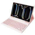 iPad Pro 11 2024/2025 Etui med Bluetooth-tastatur - Rosa