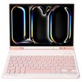 iPad Pro 11 2024/2025 Etui med Bluetooth-tastatur - Rosa