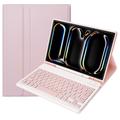 iPad Pro 11 2024/2025 Etui med Bluetooth-tastatur - Rosa