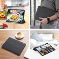 iPad Pro 12.9 2020/2021/2022 Dux Ducis Domo Tri-Fold Smart Folio-etui - Svart