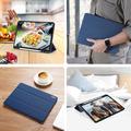 iPad Pro 12.9 2020/2021/2022 Dux Ducis Domo Tri-Fold Smart Folio-etui - Blå