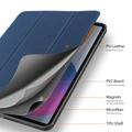 iPad Pro 12.9 2020/2021/2022 Dux Ducis Domo Tri-Fold Smart Folio-etui - Blå