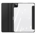 iPad Pro 12.9 2022/2021/2020/2018 Dux Ducis Toby Tri-Fold Smart Folio-etui - Svart