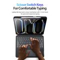 iPad Pro 13 2024/2025 Dux Ducis DK Bluetooth-tastaturveske - svart
