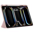 iPad Pro 13 2024/2025 Tech-Protect SmartCase Pen Tri-Fold Folio-deksel - Rosa