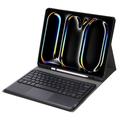 iPad Pro 13 2024/2025 Etui med Bluetooth-tastatur - Svart