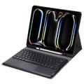 iPad Pro 13 2024/2025 Etui med Bluetooth-tastatur - Mørkeblå