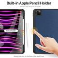 iPad Pro 13 2024/2025 Dux Ducis Domo Tri-Fold Smart Folio-etui - Blå