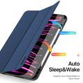 iPad Pro 13 2024/2025 Dux Ducis Domo Tri-Fold Smart Folio-etui - Blå