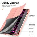 iPad Pro 13 2024/2025 Dux Ducis Domo Tri-Fold Smart Folio-etui - Rosa