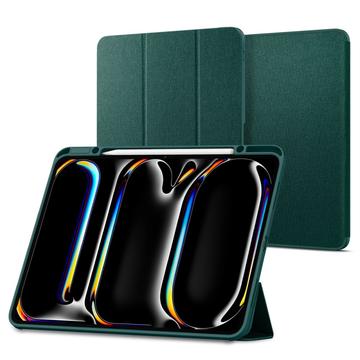 iPad Pro 13 2024/2025 Spigen Urban Fit Smart Folio-deksel - Mørkegrønn