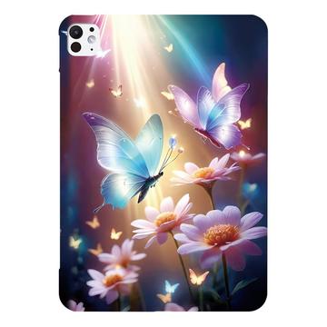 iPad Pro 13 2024/2025 Stilig Ultra-Slim TPU-deksel - Sommerfuglblomster