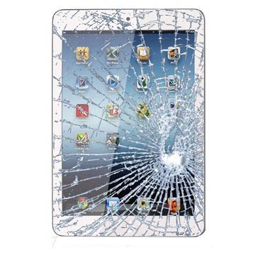 iPad mini Display Glas & Touch Screen Reparasjon - Hvit