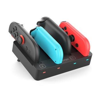 iPega PG-SW2081 8-i-1 ladestasjon for Nintendo Switch 1/2 Joy-Con-kontrollere