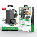 iPega PG-XBX025S Multifunksjonelt ladestativ med kjøler og RGB for Xbox - Svart