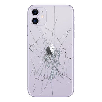 iPhone 11 Bakdeksel reparasjon - Kun Glass - Lilla
