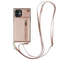 iPhone 11 Hybrid-deksel med lommebok og nøkkelbånd - Rosa