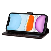 iPhone 11 MyTPhone CardMate lommebokveske i lær - mørkebrun