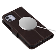 iPhone 11 MyTPhone CardMate lommebokveske i lær - mørkebrun