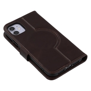 iPhone 11 MyTPhone CardMate lommebokveske i lær - mørkebrun