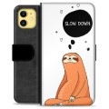 iPhone 11 Premium Lommebok-deksel - Slow Down