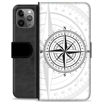 iPhone 11 Pro Max Premium Lommebok-deksel - Kompass